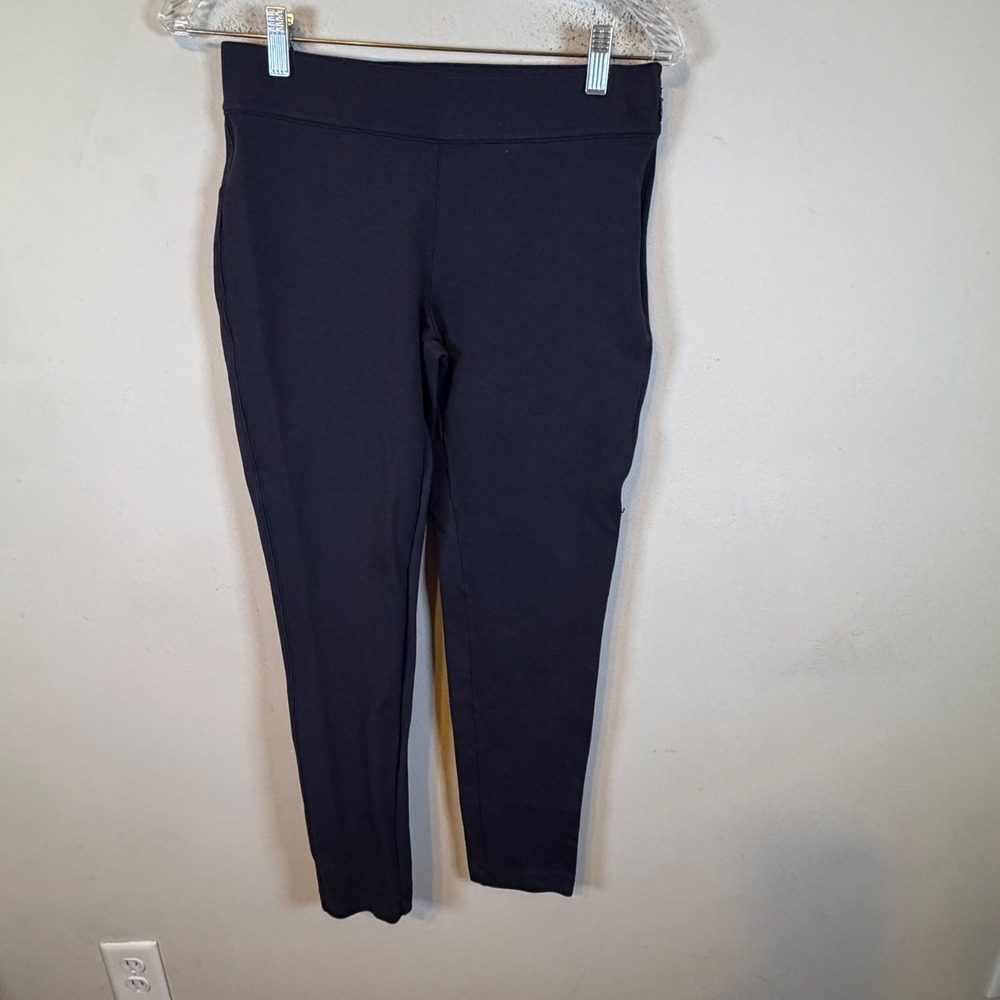 Eddie Bauer Womens Leggings Ponte Knit Navy Blue Size 4